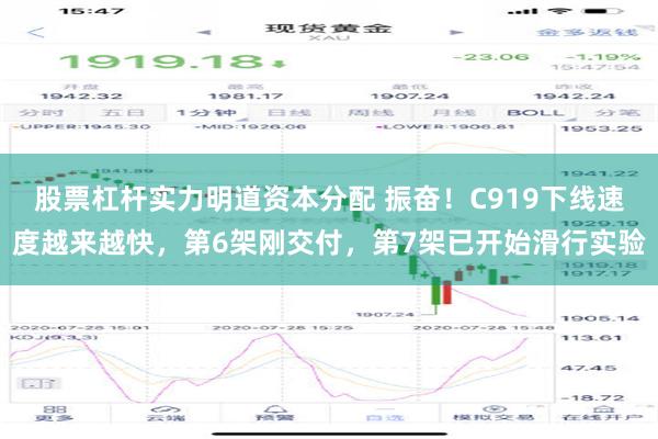 股票杠杆实力明道资本分配 振奋！C919下线速度越来越快，第6架刚交付，第7架已开始滑行实验